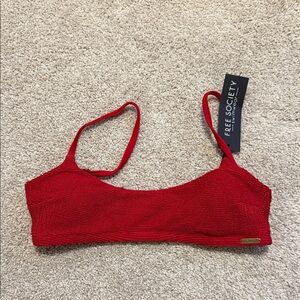 Aerie Scarlet Textured Bandeau